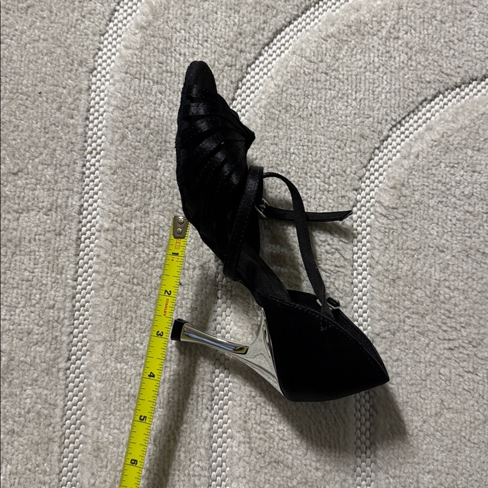 Dance shoes- Black and Silver Heels - Picture 5 of 5